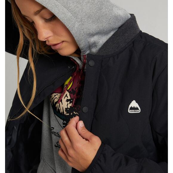 Burton Snowboarding Ski Kiley Insulator True Black Quilted Jacket Womens US L - Picture 15 of 16